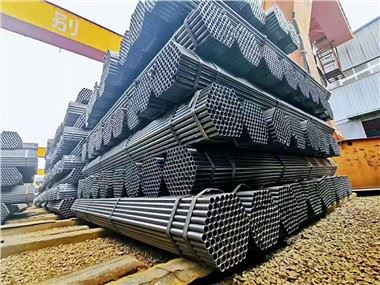 Mild Carbon Steel ERW svejset sort stål rund rør